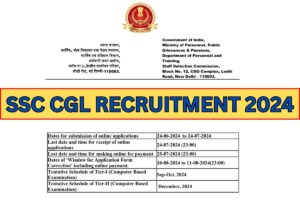 SSC CGL Recruitment 2024