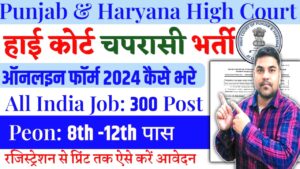 Punjab and Haryana High Court Peon Recruitment 2024