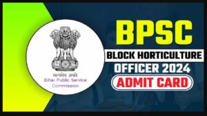 BPSC Block Horticulture Officer Answer Key 2024