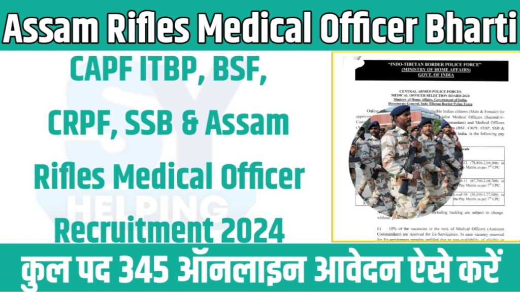 ITBP Medical Officer Recruitment 2024