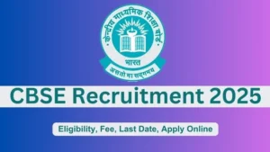 CBSE Supritendent and Junior Assistant Recruitment 2025