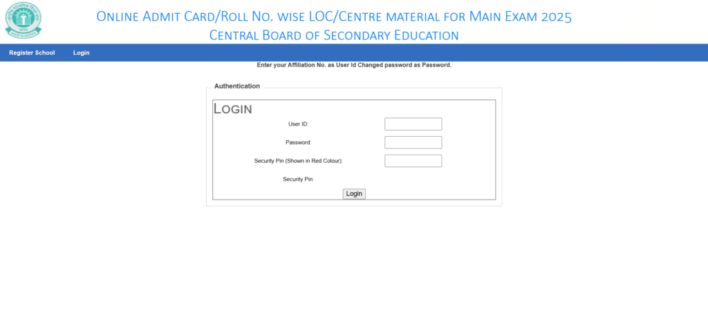  CBSE 10th 12th Admit Card 2025