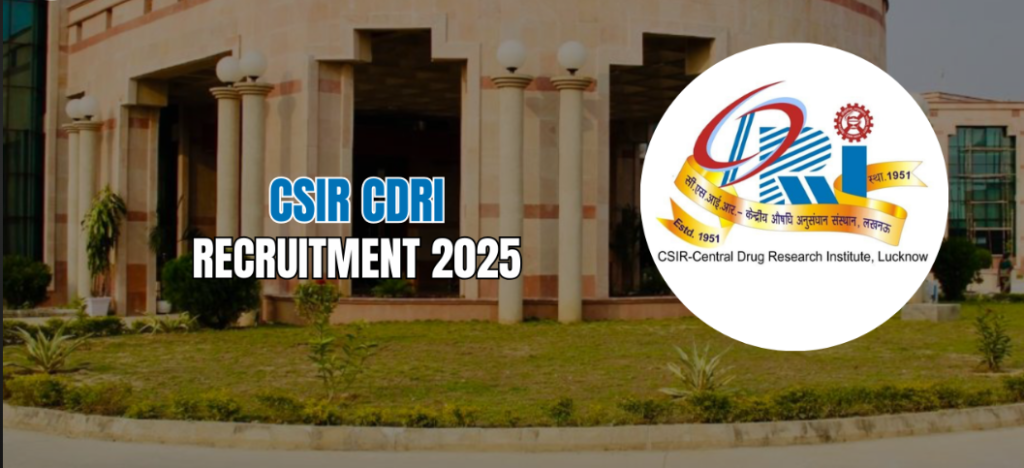 CSIR CDRI JSA & Stenographer Recruitment 2025