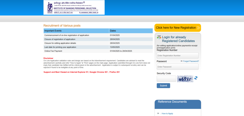 IBPS Professor & Data Analyst Recruitment 2025