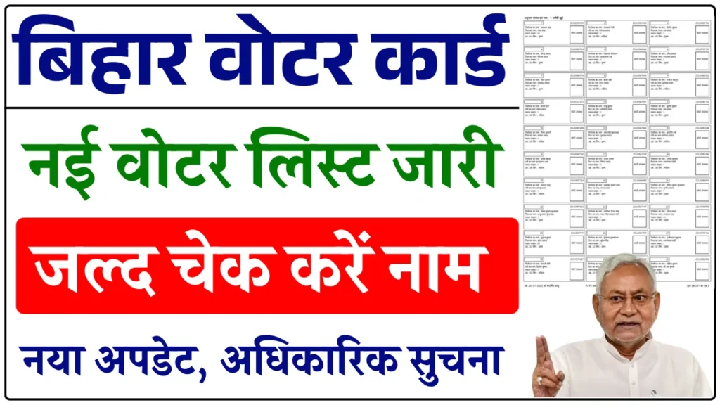 Bihar Final Voter List 2025