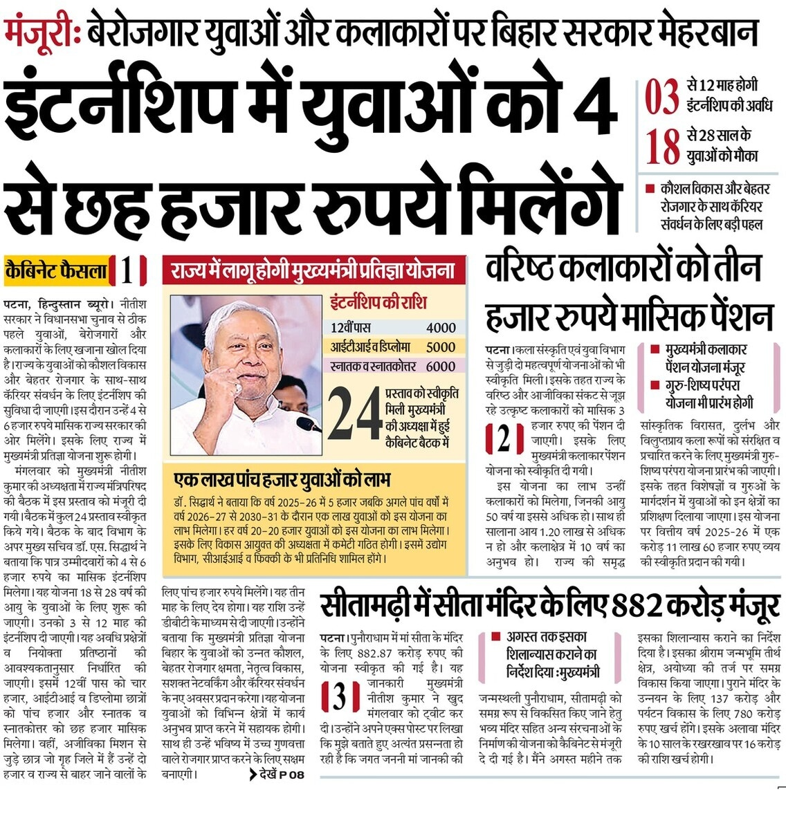 बिहार मुख्यमंत्री प्रतिज्ञा योजना 2025