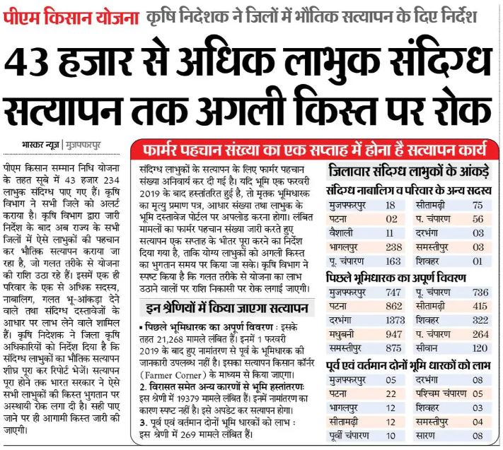 pm kisan kist update