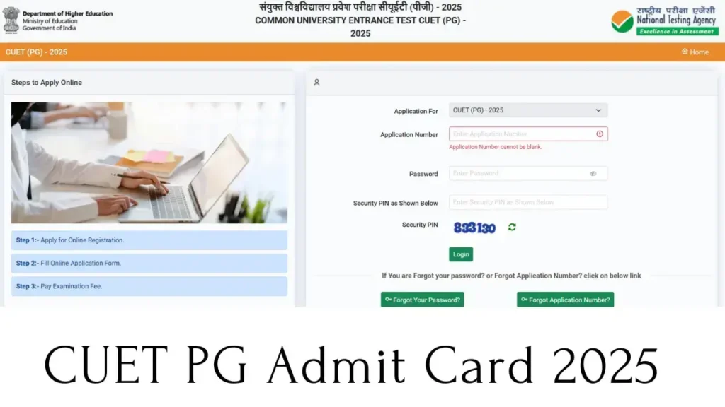 CUET Admit Card 2025